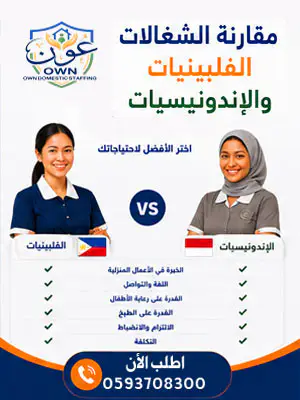 مقارنة الشغالات الفلبينيات والإندونيسيات